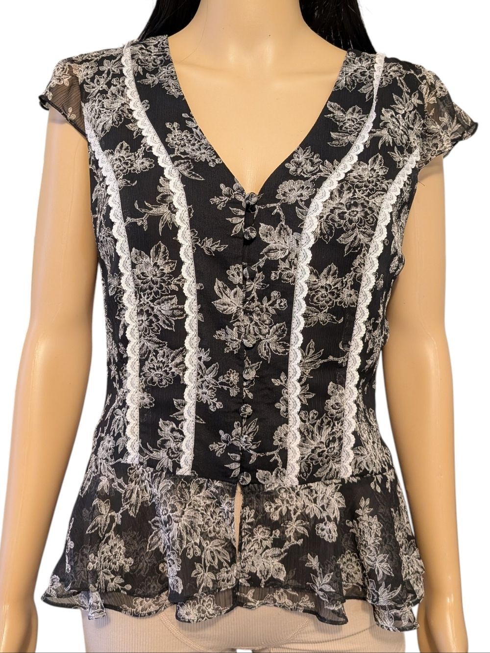 Ann Taylor Loft Lace & Floral Women's Top